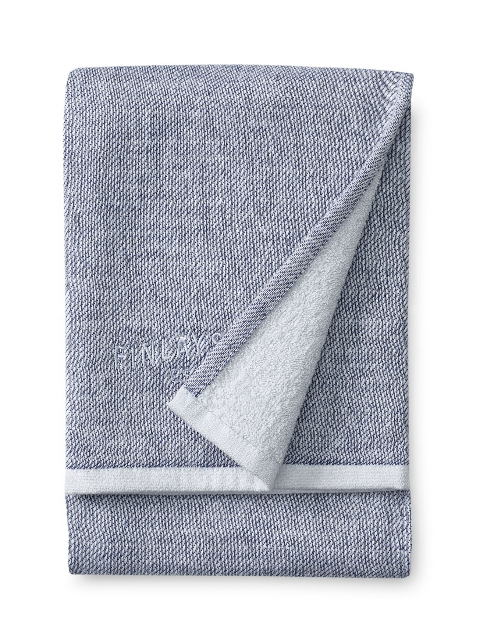 70178-1447-05-06_3; Finlayson Lino Softi Bath Towel Blue / 70x140 cm 