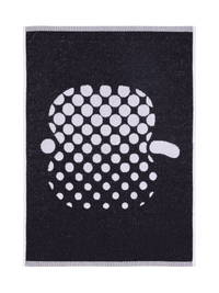 71063-1367-06-12; Finlayson Optinen Omena Hand Towel Black / 50x70 cm 