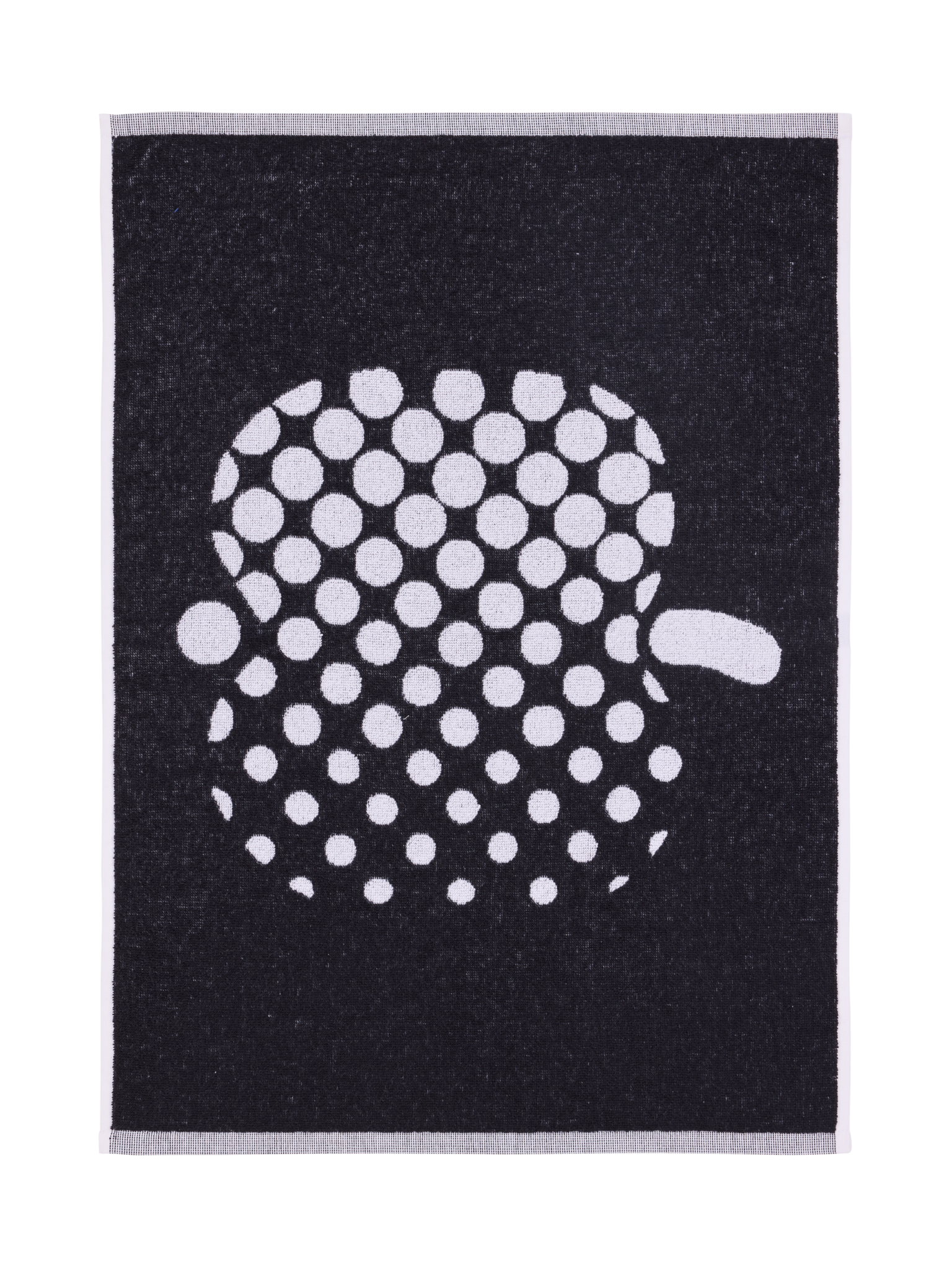 71063-1367-06-12; Finlayson Optinen Omena Hand Towel Black / 50x70 cm 