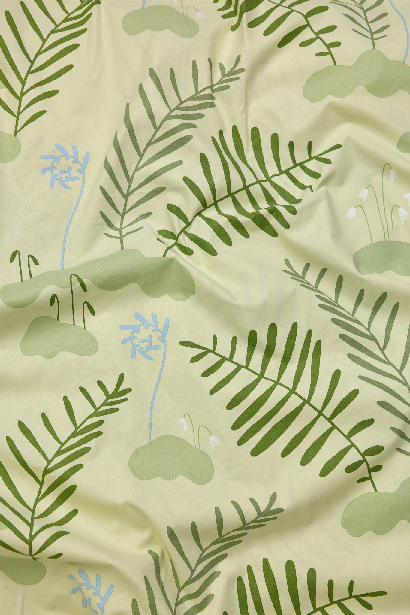 60652-5464-03-06_1; Finlayson Sammaleinen Duvet Cover Set Light Green / 150x210 + 50x60 cm 