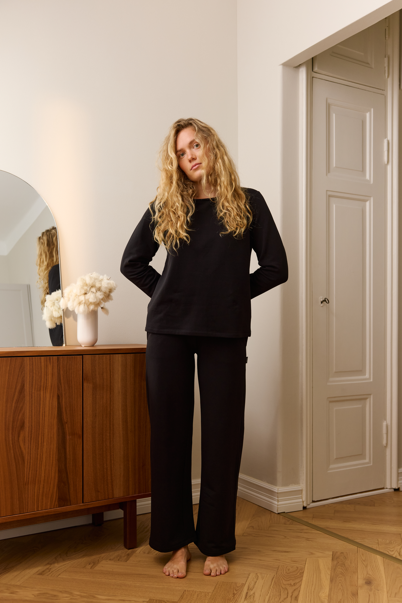 FW17001-999-L_4; Finlayson  Lounge Trousers Black / L 