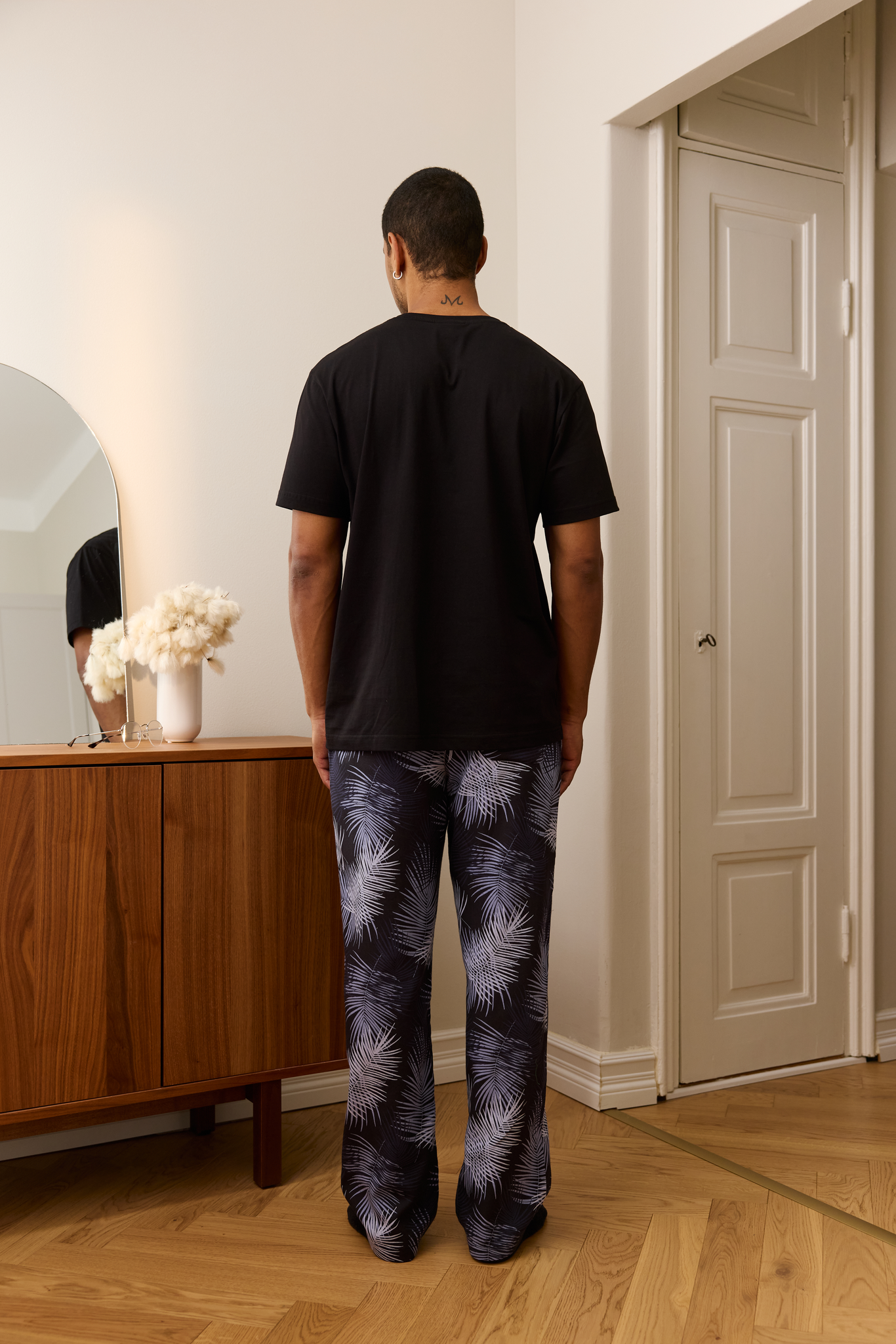FM10001-961-XXL_5; Finlayson Palma Pyjama Black / Blue / XXL 