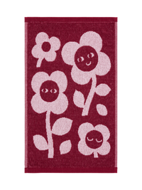 70562-5496-03-12; Finlayson COM Riemu hand towel Burgundy / Rose / 30x50 cm