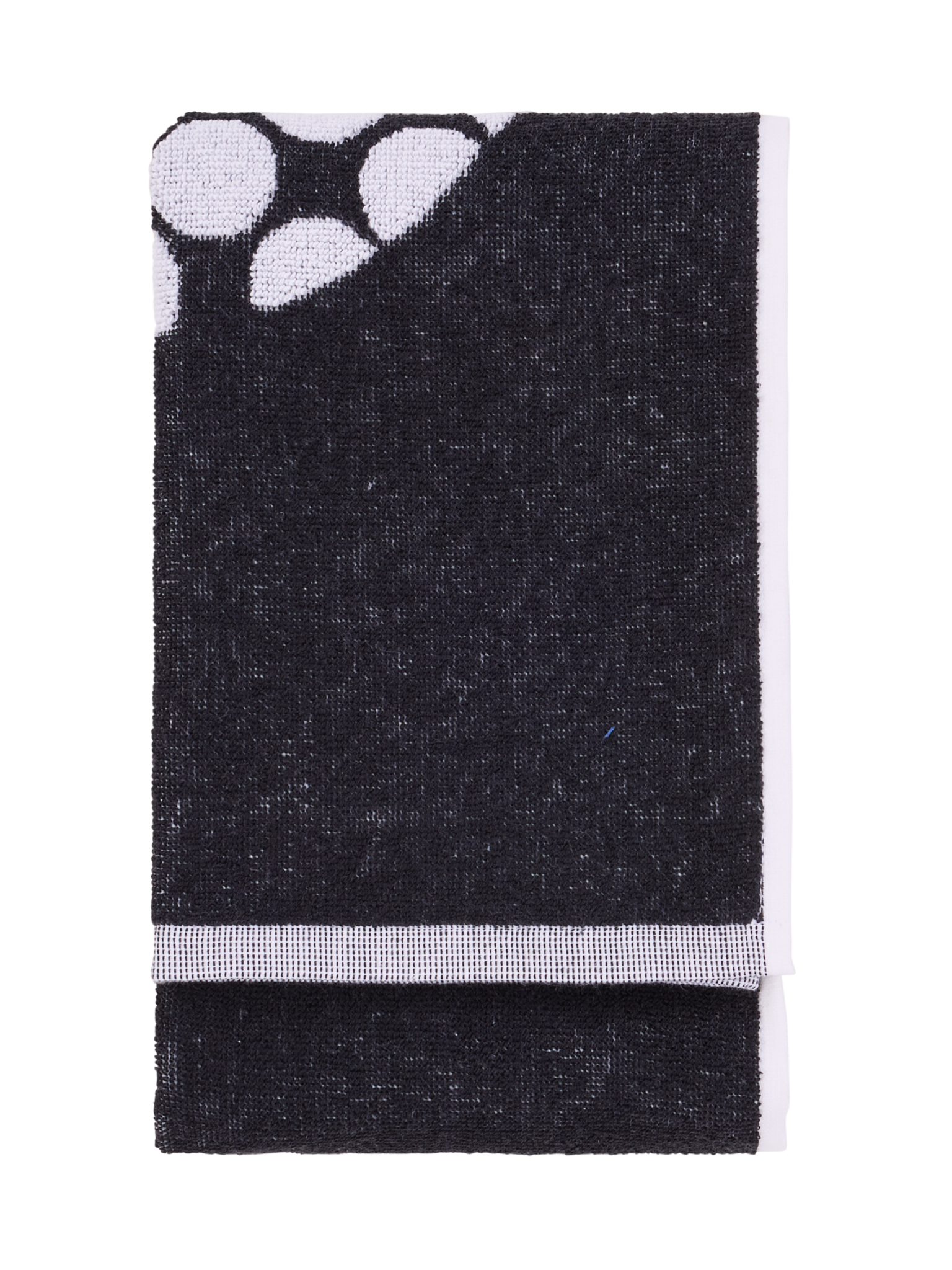 71063-1367-06-12_3; Finlayson Optinen Omena Hand Towel Black / 50x70 cm 