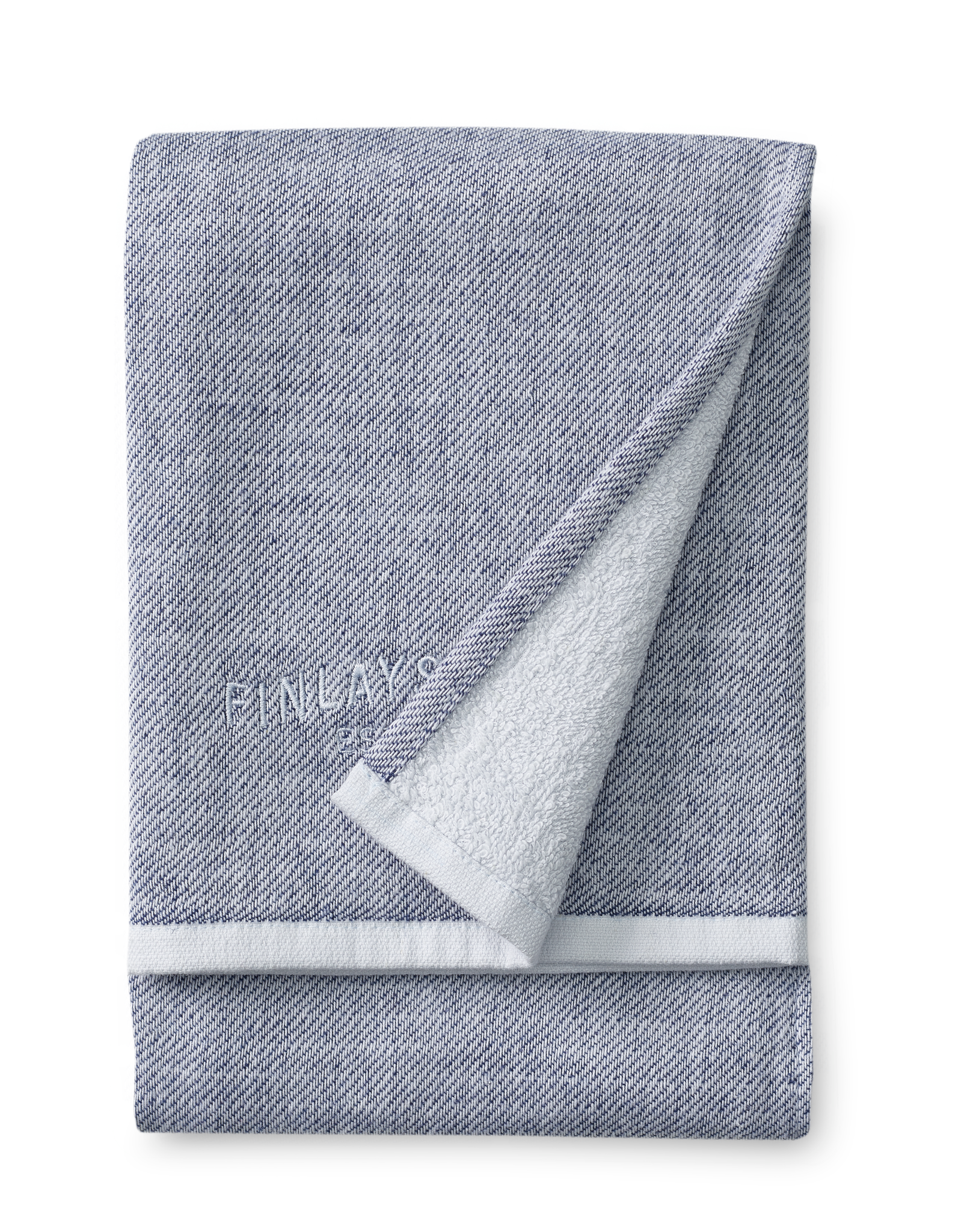 70178-1447-05-06_2; Finlayson Lino Softi Bath Towel Blue / 70x140 cm 