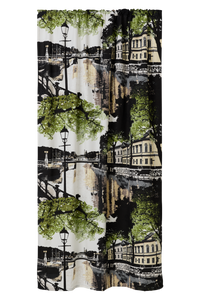 CT000326-7120; Finlayson COM Vallila Aurajoki curtain Green-yellow / 140x250 cm