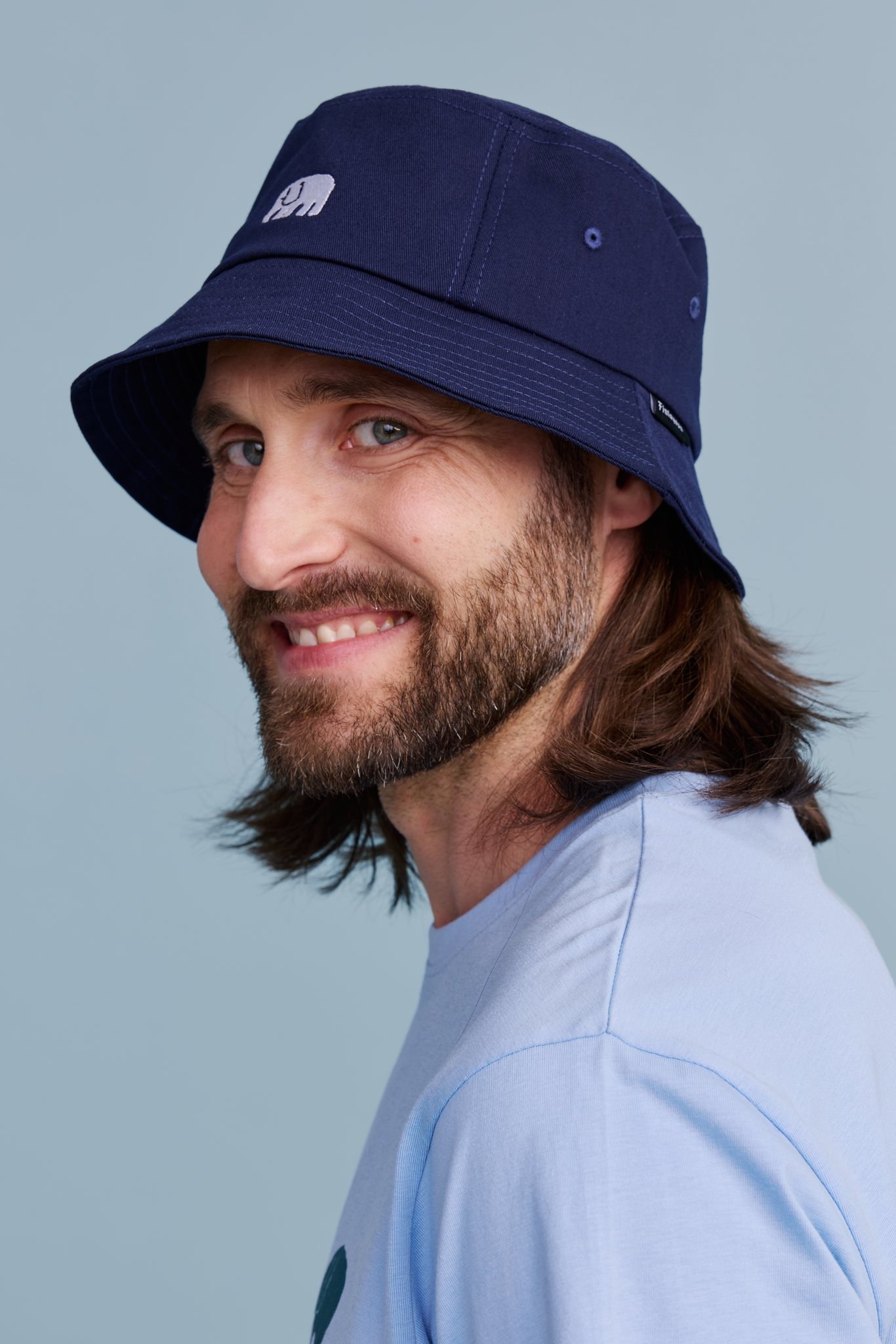 22598195001_2; 22598195002_2; Finlayson Elefantti Bucket hat Dark Blue / L/XL 