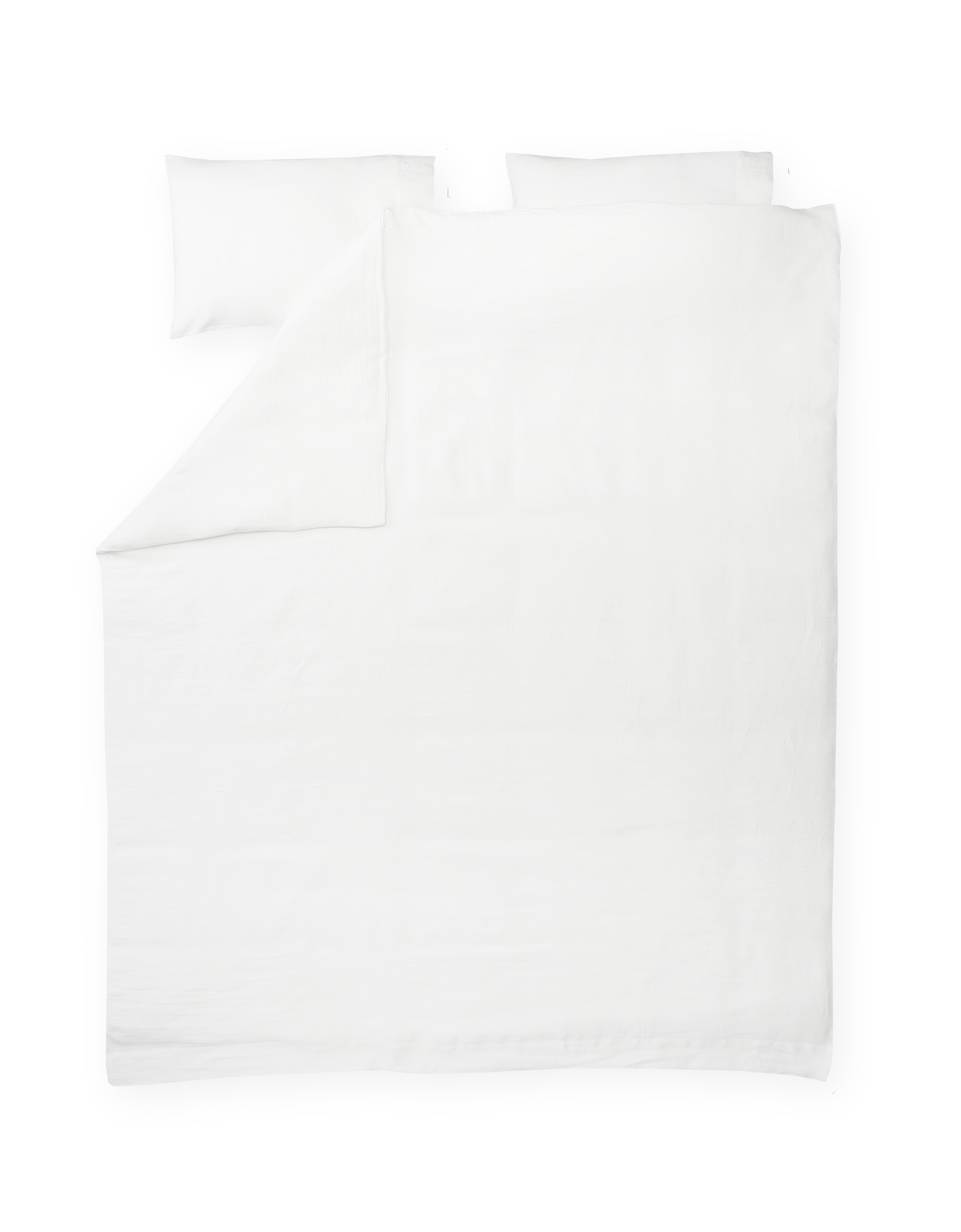 60755-0200-02-05; Finlayson Jesus Linen Duvet Cover set White / 240x220 + 50x75 cm 