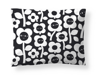 60136-5492-01-10; Finlayson Kukkariemu Pillowcase Black / White / 50x60 cm 
