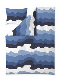 Finlaysonshop.com Aalto duvet cover set Blue / White / 150x210 + 50x60 cm
