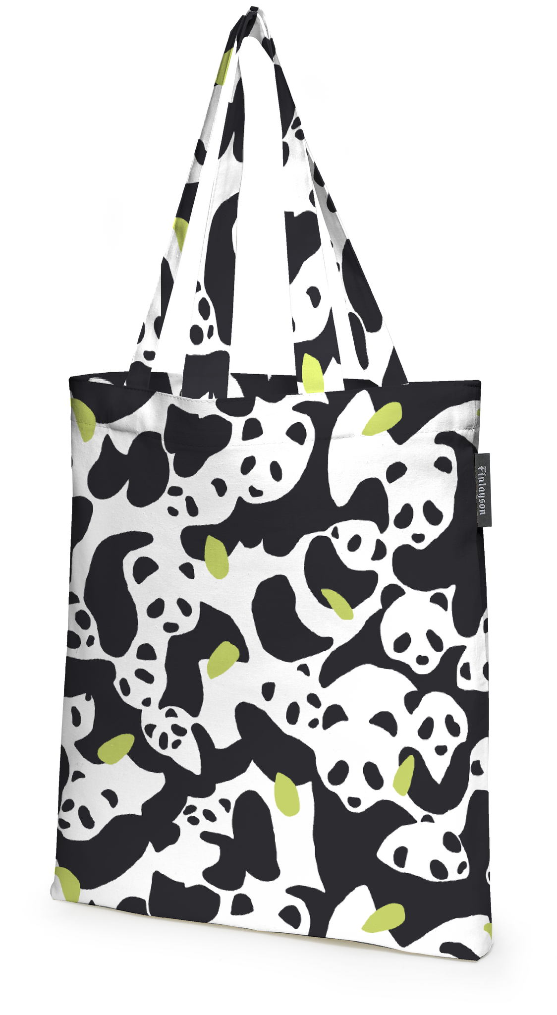 80220-5442-01-05; Finlayson Sukukokous Tote bag Black / White / Green / 36x42 cm 