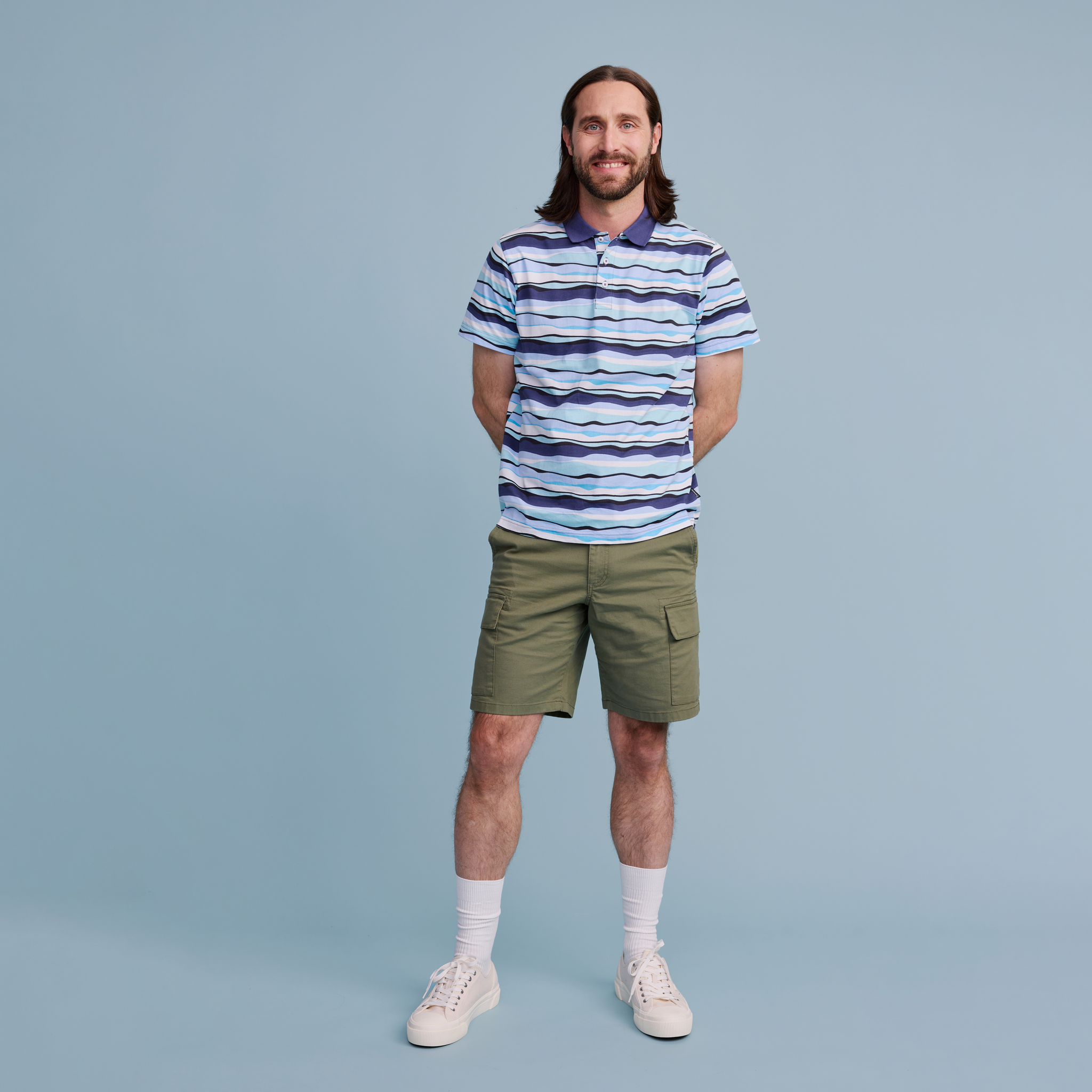 22601484005; 22601484004; 22601484001; 22601484002; 22601484003; Finlayson Aamu Polo T-Shirt Blue / L 