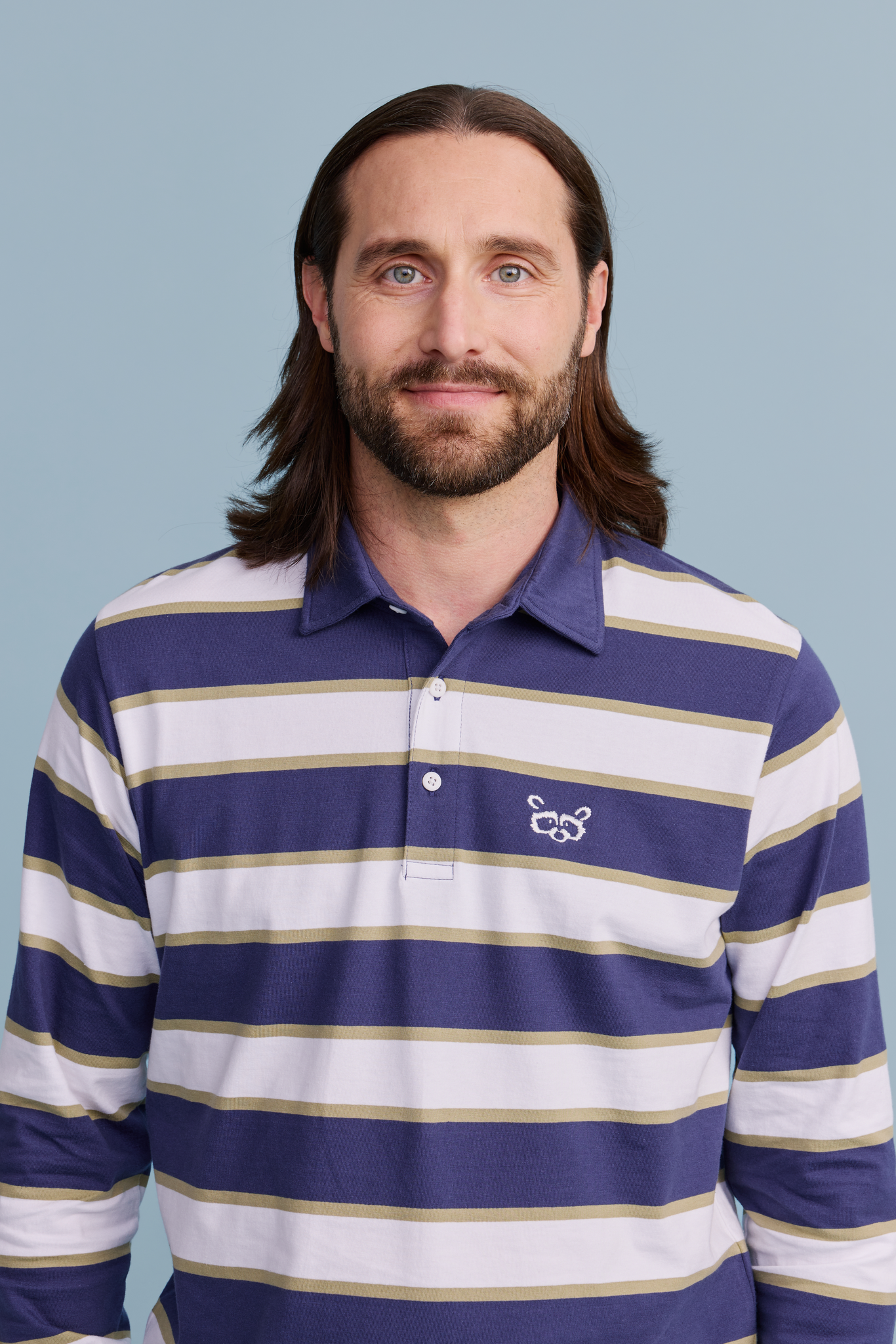 22601479003_1; Finlayson Pesue Rugby Shirt Blue / L 
