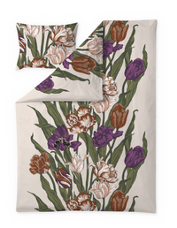 Finlayson COM Vallila Kukoistus sateen duvet cover set Terra-violet / 150x210 cm
