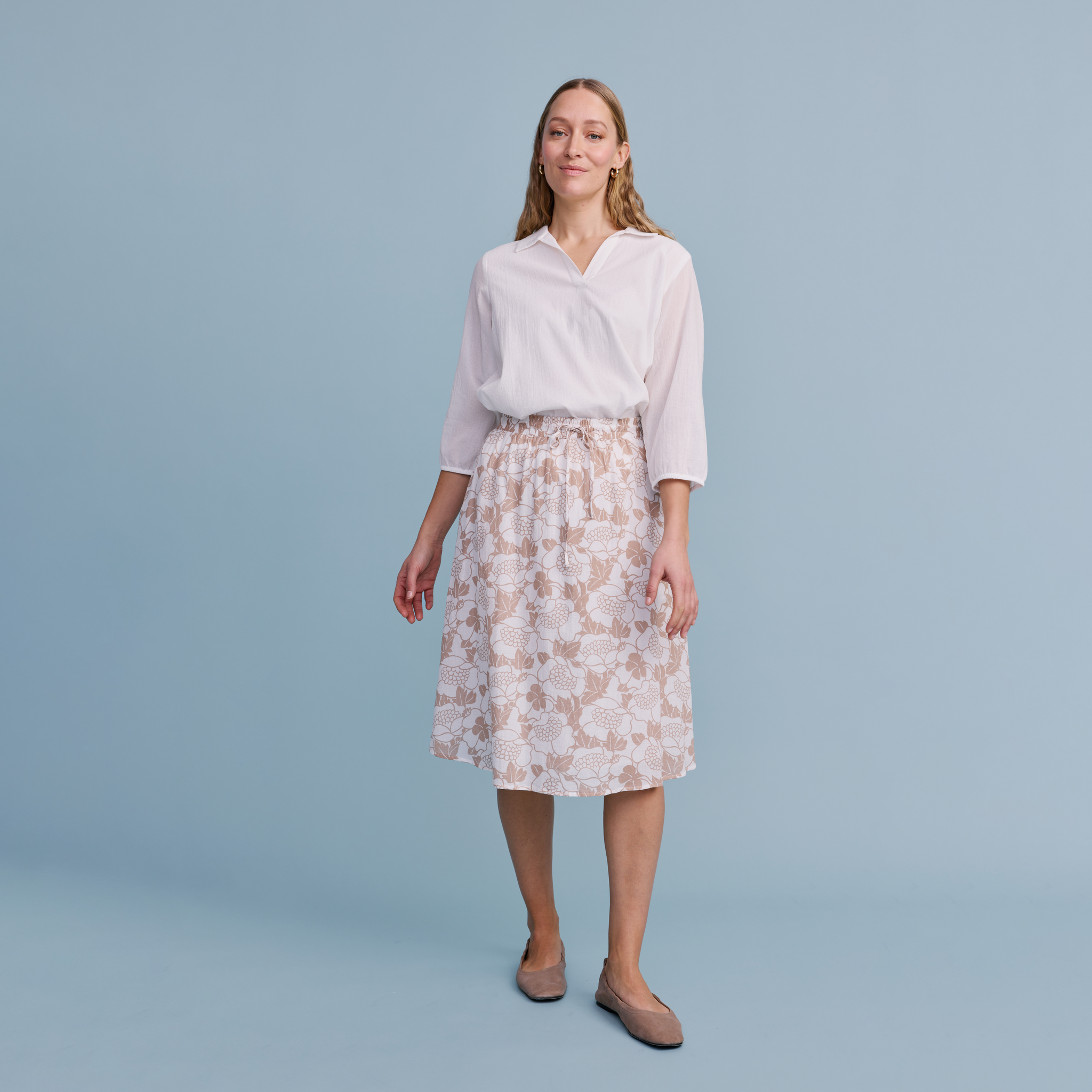 22596799005; 22596799004; 22596799001; 22596799002; 22596799003; Finlayson Annukka Skirt Sand / L 