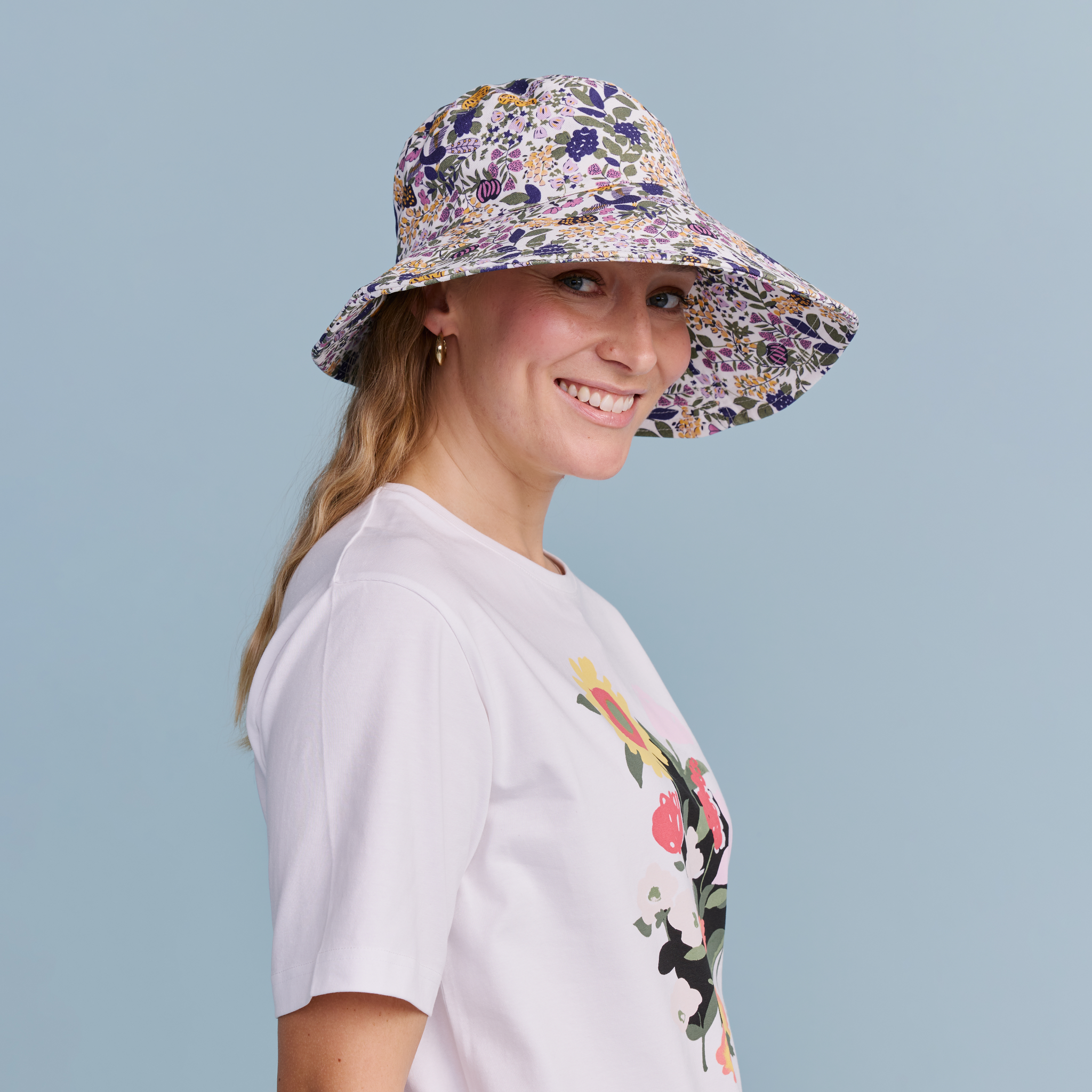 22618636; Finlayson Riikinkukko Summer hat Mauve / Green / One size 