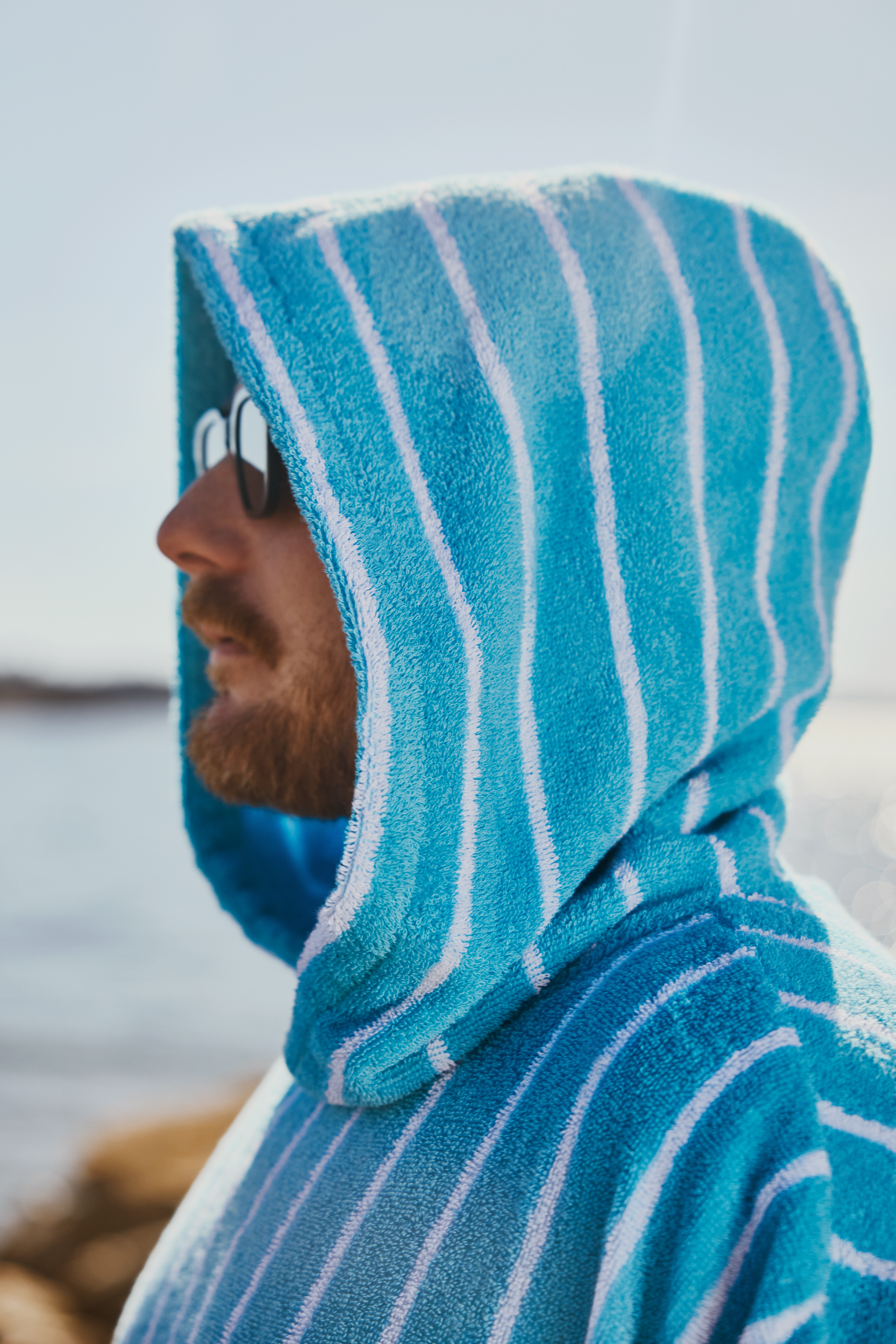 71214-5432-01-03_5; Finlayson Original Long Drink Bath poncho Turquoise / Onesize 