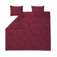 Finlayson COM Pioni tencel-cotton duvet cover set Dark Red / 240x210 + 50x60 cm