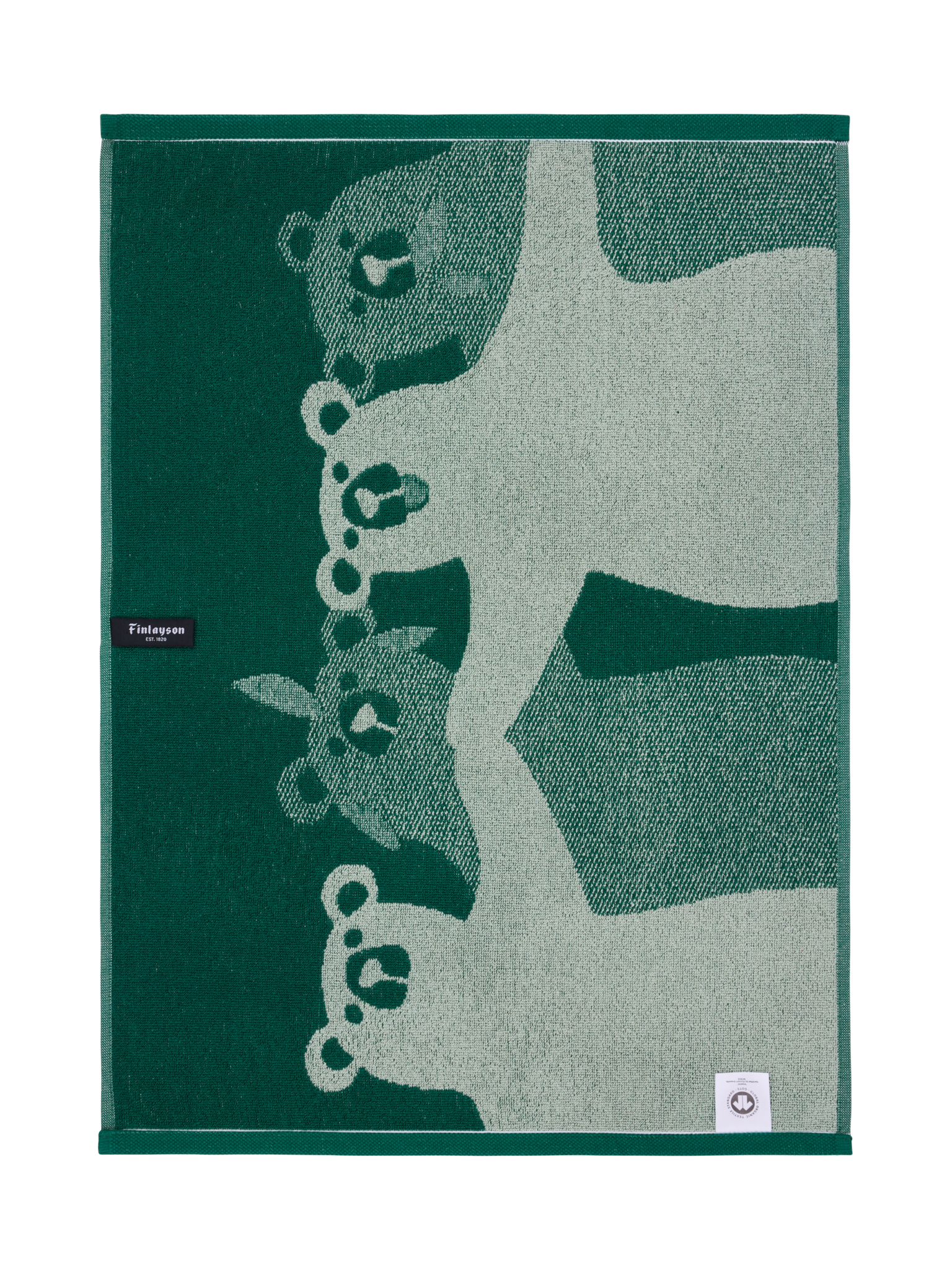 70563-1499-06-12_3; Finlayson Kopla Hand Towel Green / 50x70 cm 