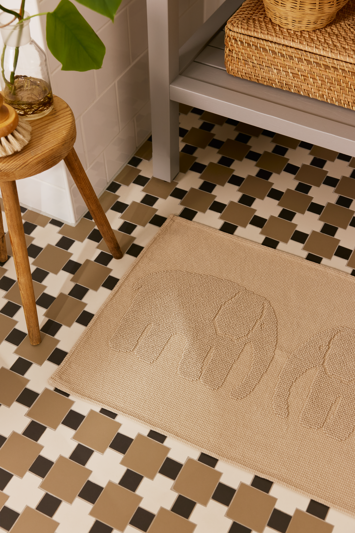70321-4547-01-06_2; Finlayson Elefantti Bath rug Beige / 50x80 cm 
