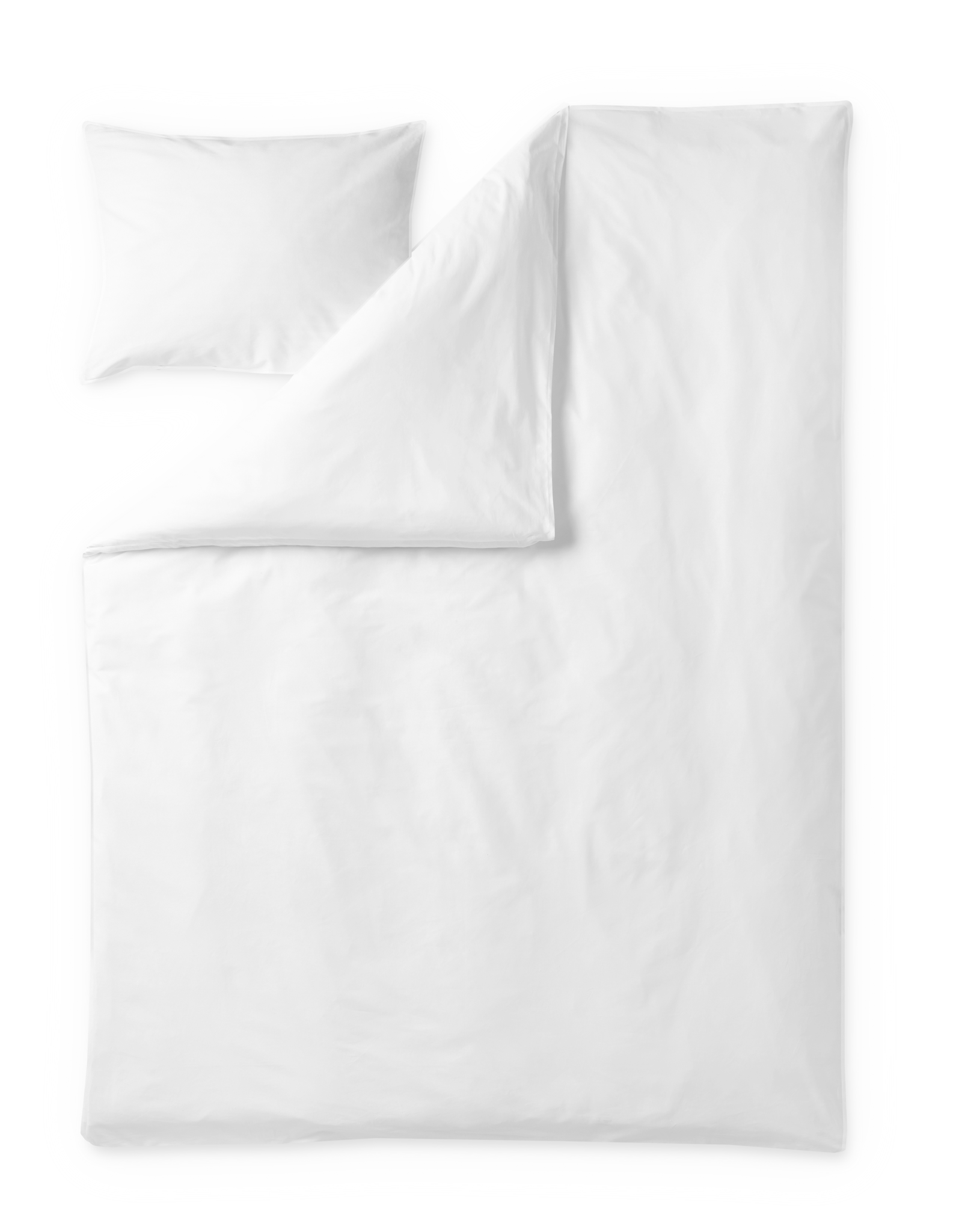 60715-0100-01-06; Finlayson Uni Sateen Duvet Cover Set White / 150x210 + 50x60 cm 