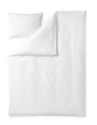 60715-0100-01-06; Finlayson Uni Sateen Duvet Cover Set White / 150x210 + 50x60 cm 