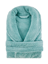 70227-0007-01-03; Finlayson Hali Bathrobe Bluish Green / S/M 