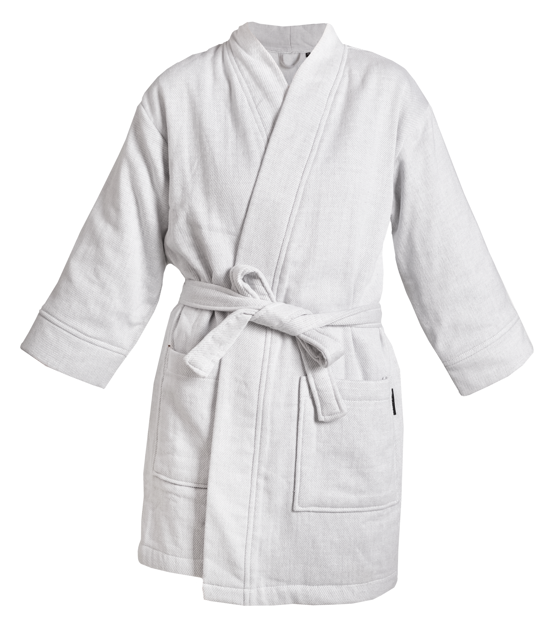 70228-1447-01-03; Finlayson Lino Softi Bathrobe Light Grey / L 