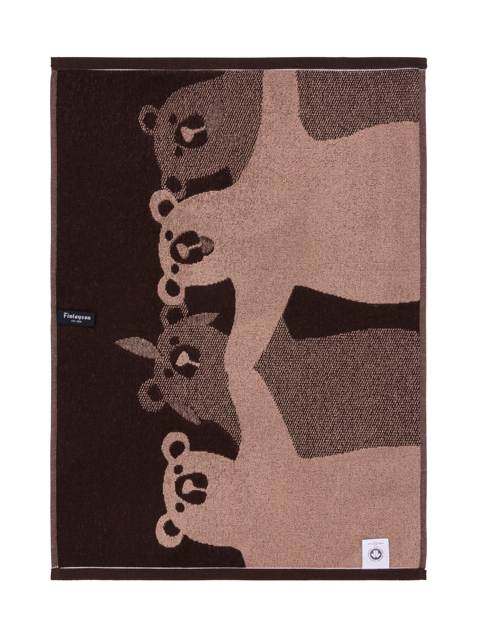 70563-1499-05-12_3; Finlayson Kopla Hand Towel Dark Brown / 50x70 cm 