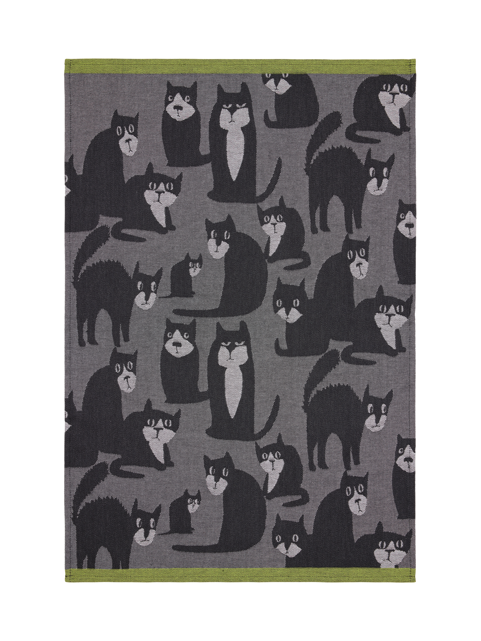 70900-5481-01-10_4; Finlayson Spot the Dog kitchen towel Dark Grey / Black / Lime / 50x70 cm 