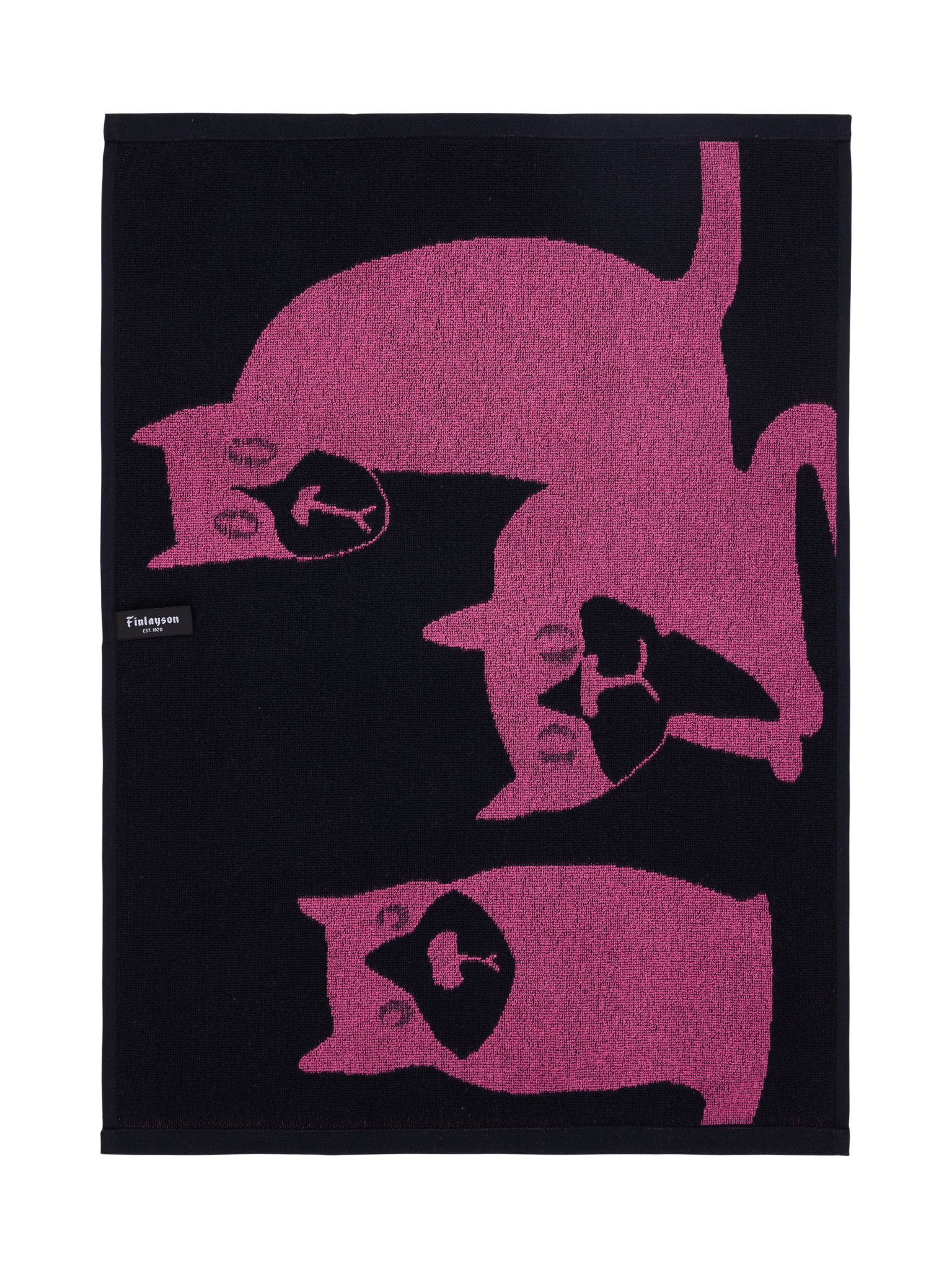 70553-1520-03-12_2; Finlayson Spot the Dog Hand Towel Mauve / 50x70 cm 