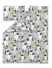 Finlayson COM Sekaparvi Duvet Cover set Pastel / 120x160 + 40x60 cm