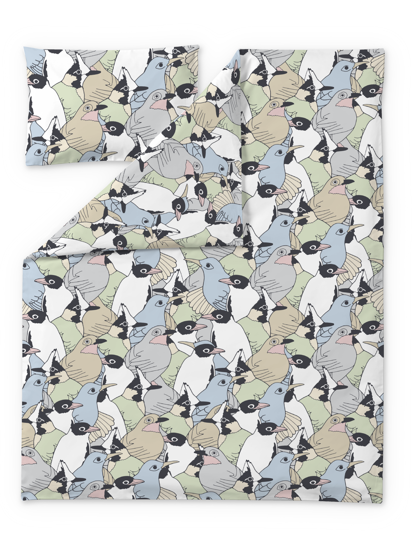 60662-5490-01-06; Finlayson Sekaparvi Children's Duvet Cover set Pastel / 120x160 + 40x60 cm 