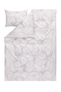 105091-2; Finlayson COM Vallila Makeba sateen duvet cover set White / 150x210 cm