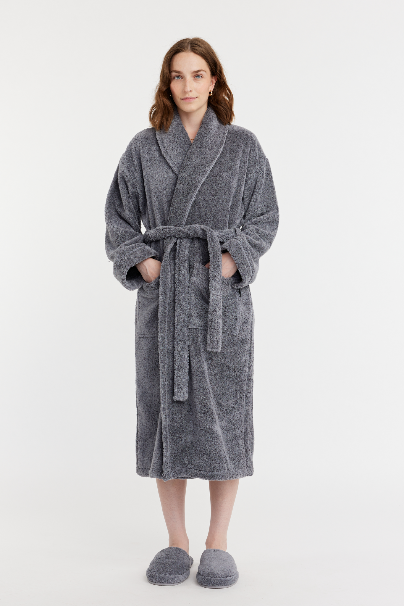 70227-0004-03-03_3; Finlayson Hali Bathrobe Grey / XXL 