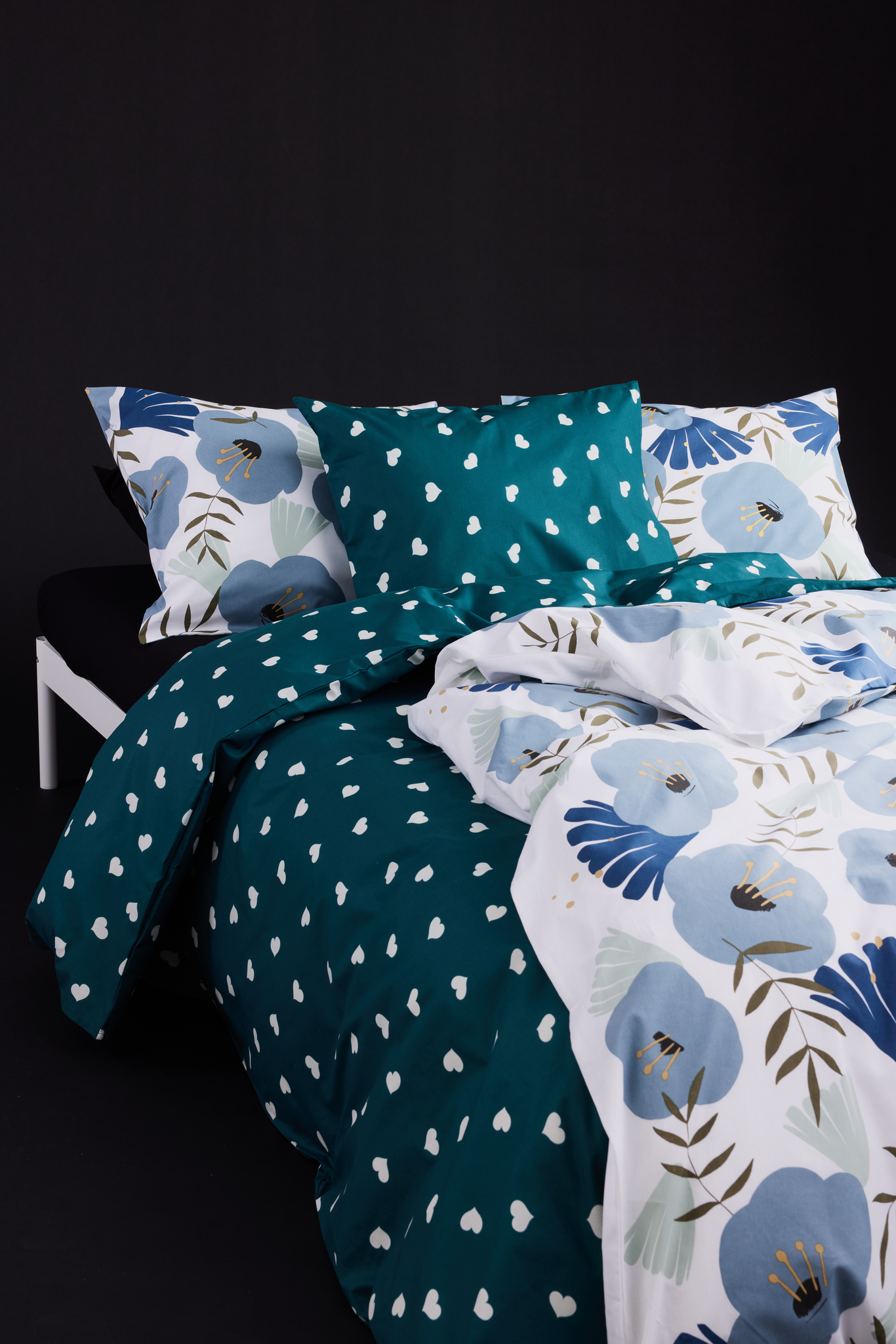 60136-5121-02-10_1; Finlayson Anni Pillowcase White / Blue / 50x60 cm 