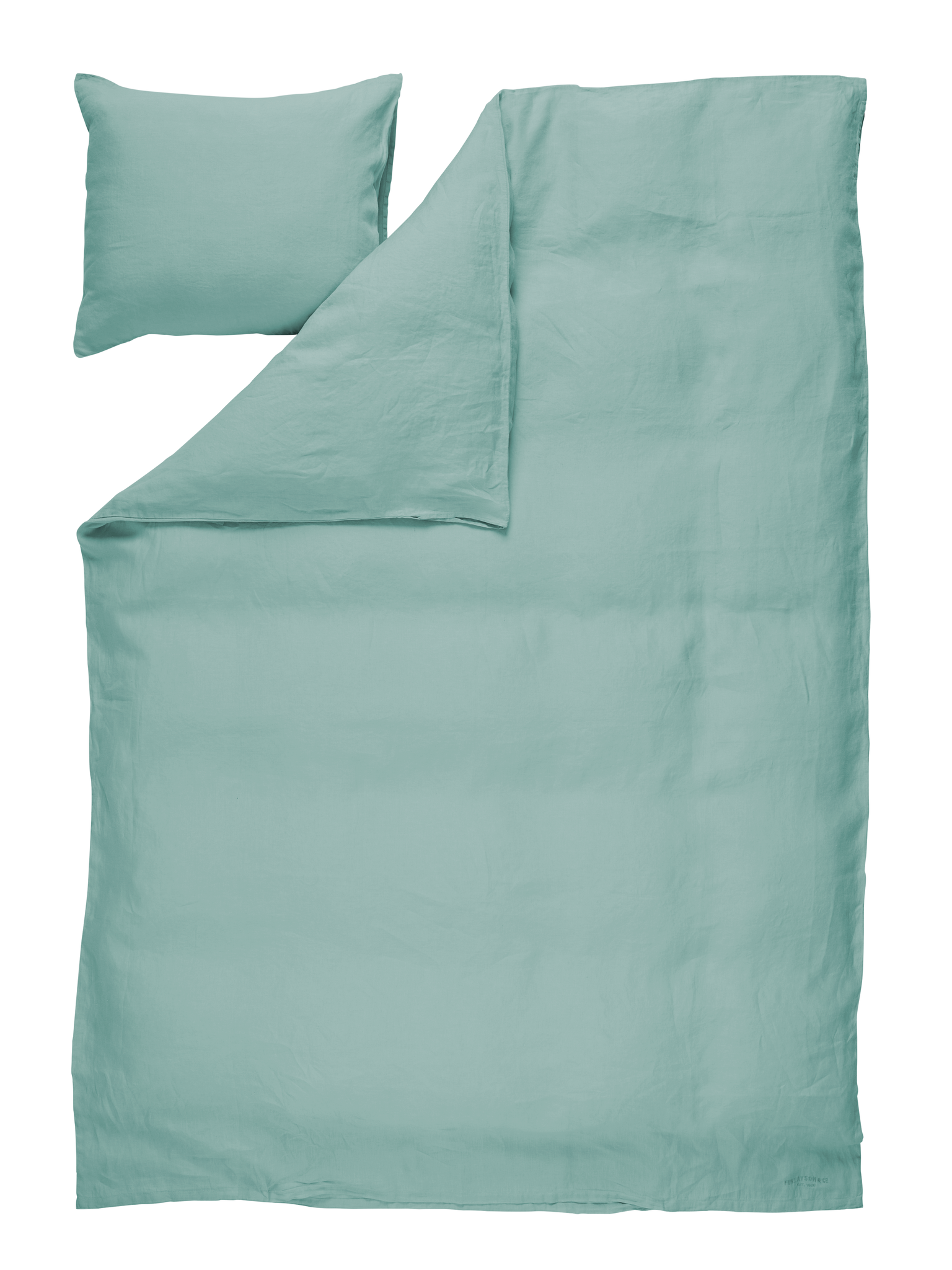 60760-0200-10-06; Finlayson Lino Linen Duvet Cover Set Bluish Green / 150x210 + 50x60 cm 