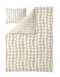 60652-4654-12-06; Finlayson Pampula Duvet Cover set Beige / 150x210 + 50x60 cm 