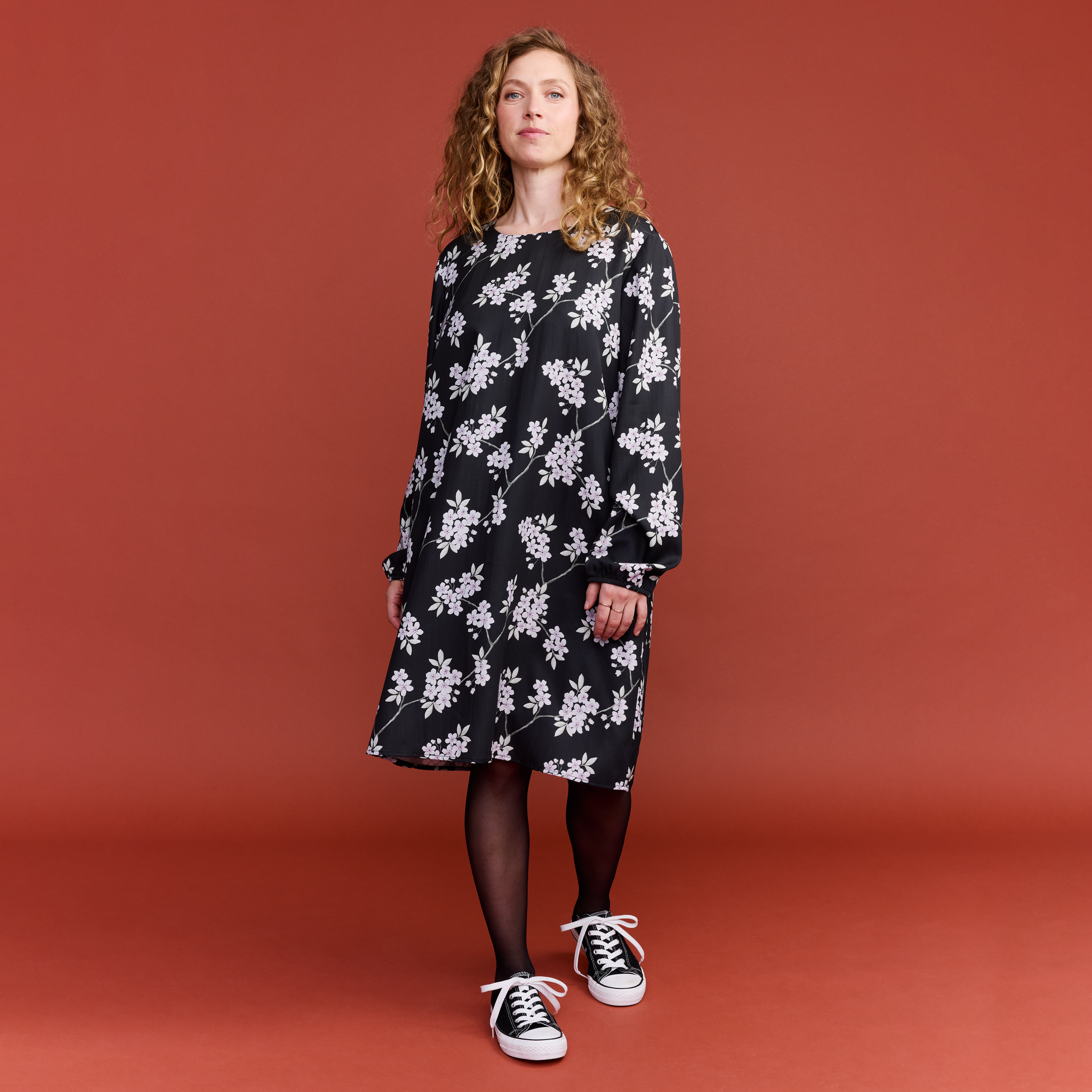 22702950002; Finlayson Kioto Dress Blackn and white / 36 