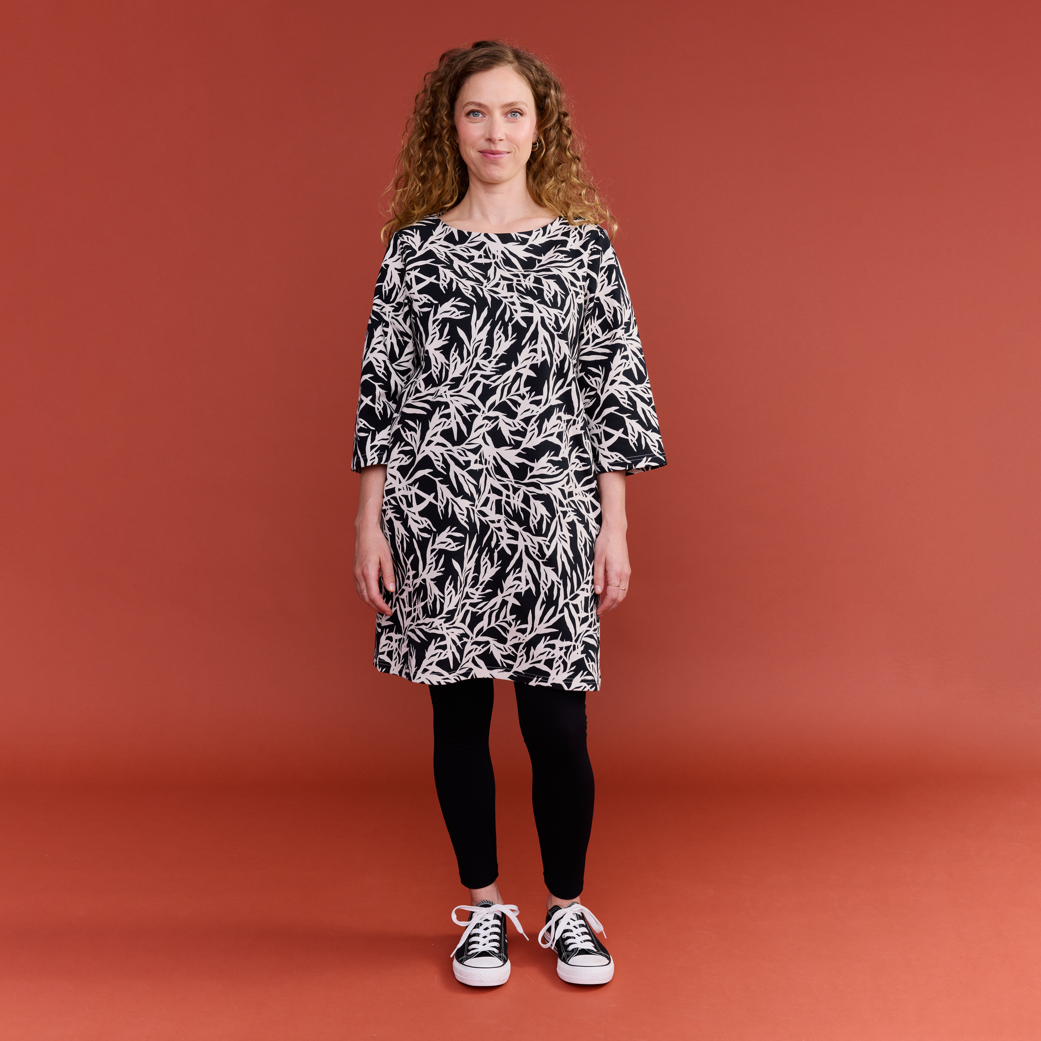 22702947001; Finlayson Salava Tunic Black / Natural white / S 