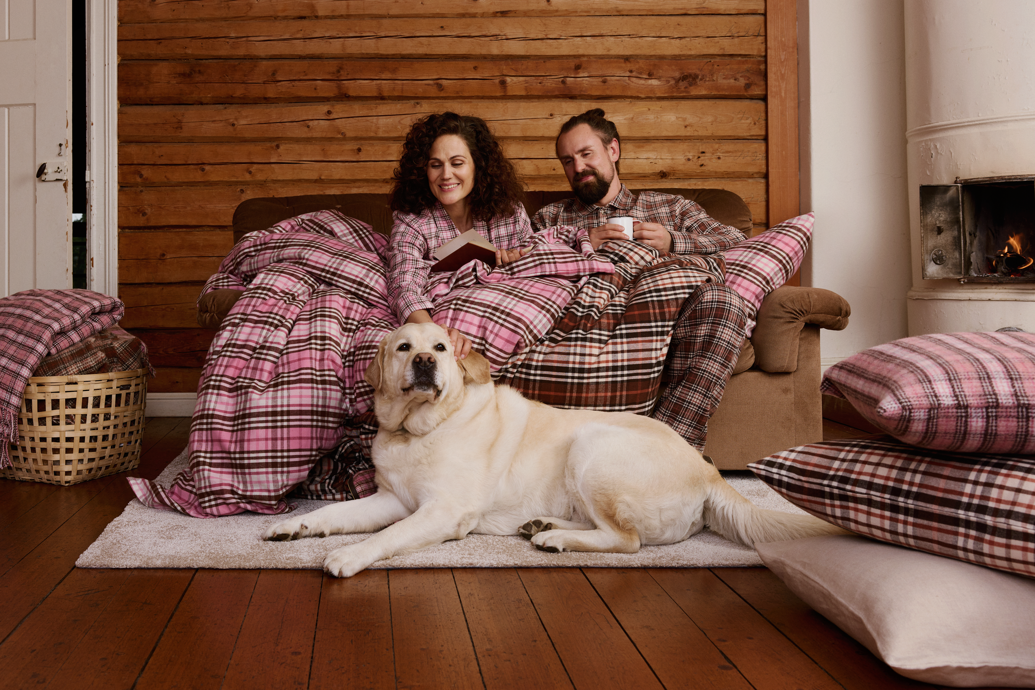 60256-1951-01-10_4; Finlayson Reino Flannel Pillowcase Brown / 50x60 cm 