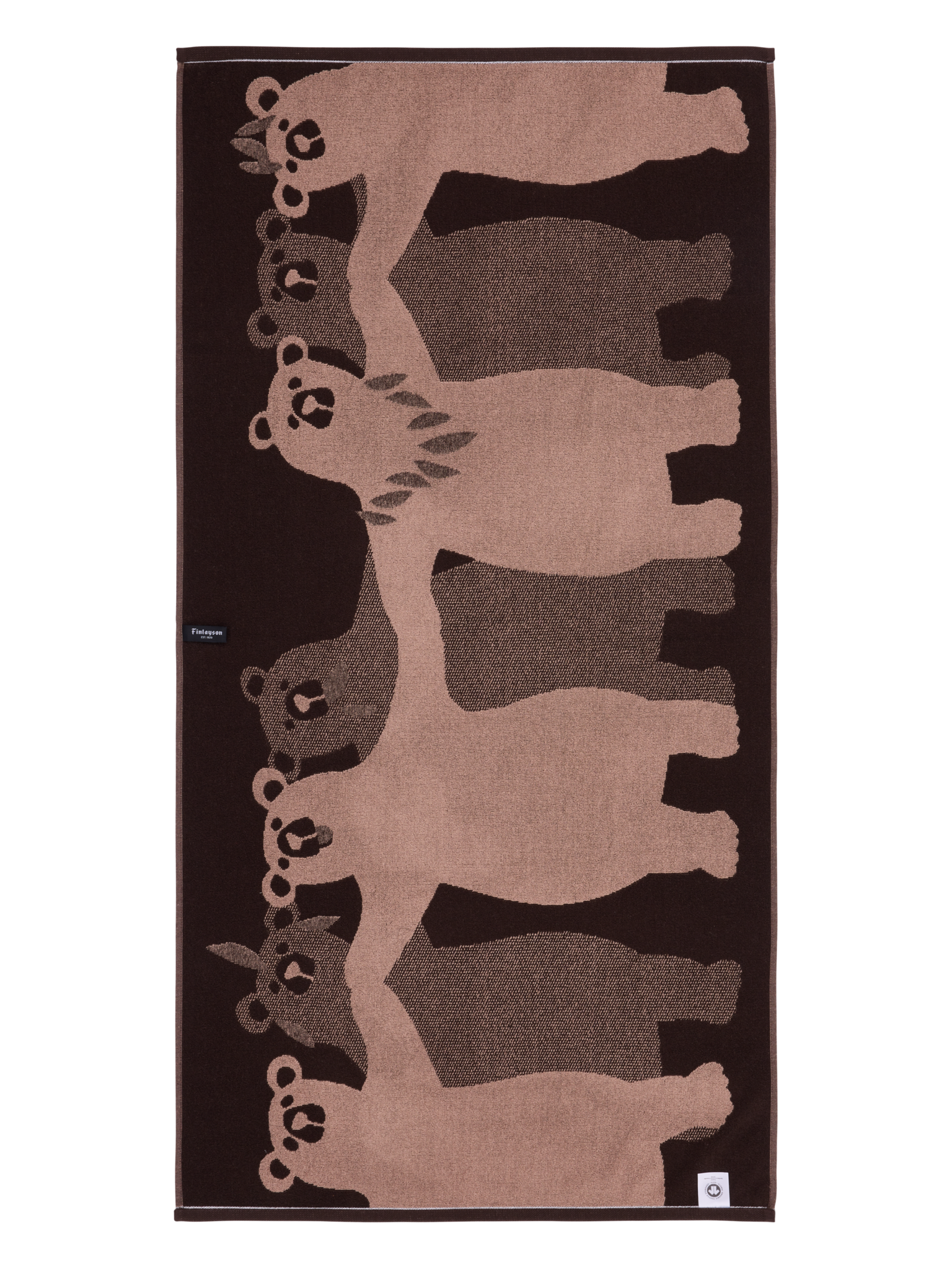 70564-1499-05-06_3; Finlayson Kopla Bath Towel Dark Brown / 70x140 cm 