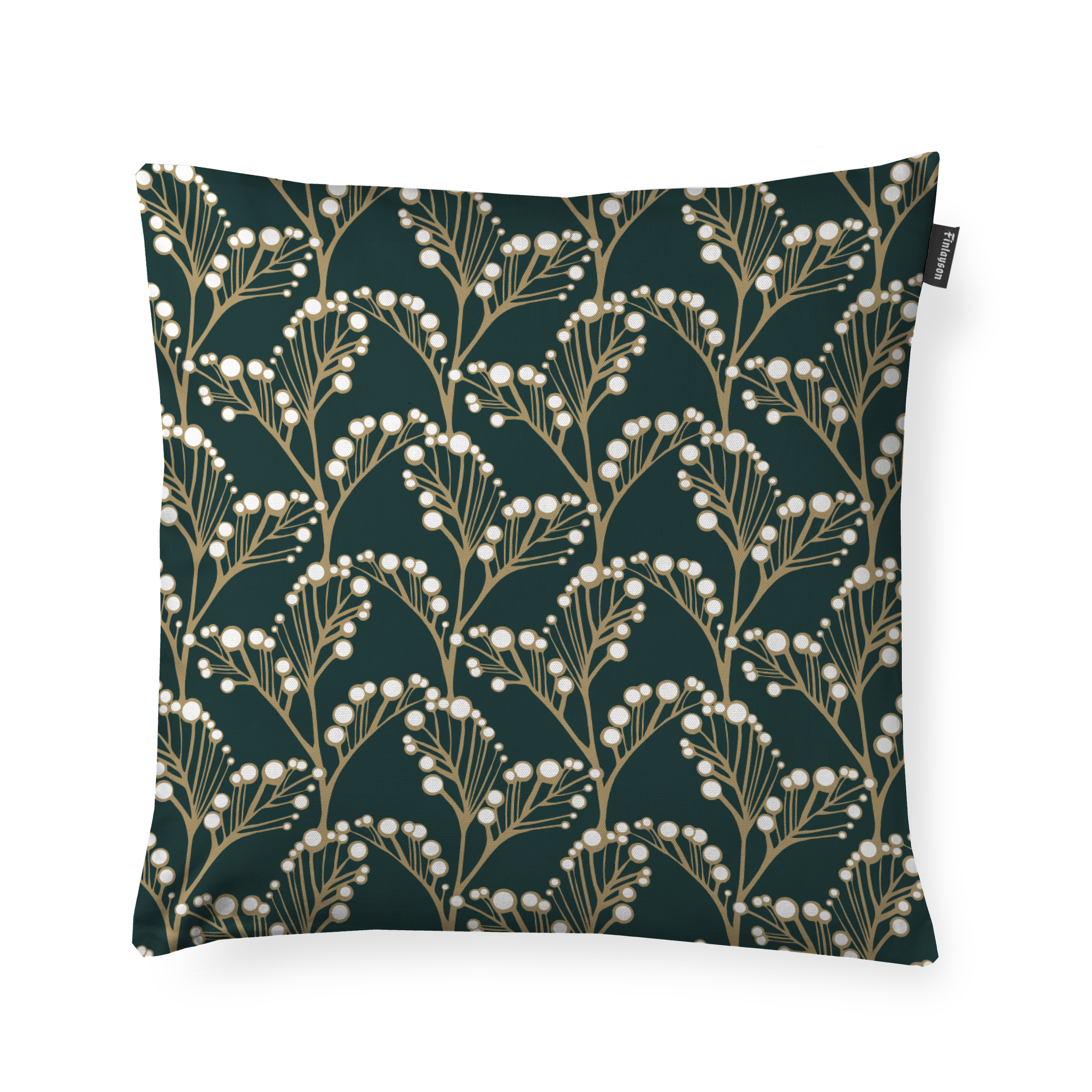 80811-5286-02-05; Finlayson Pihla pieni cushion cover Green / Gold / 48x48 cm 