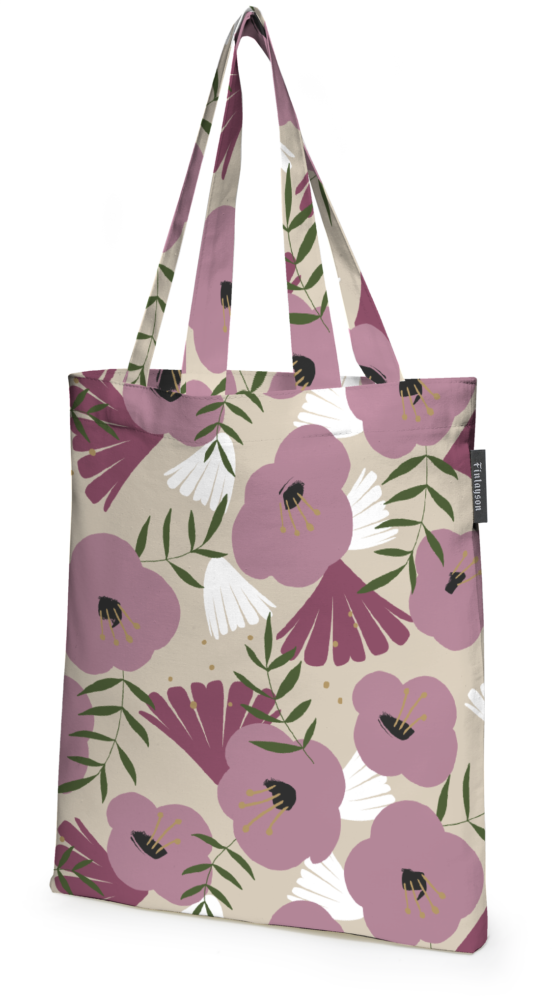 80221-5138-03-10_1; Finlayson Anni Tote bag Malva / Beige / 36x42 cm 