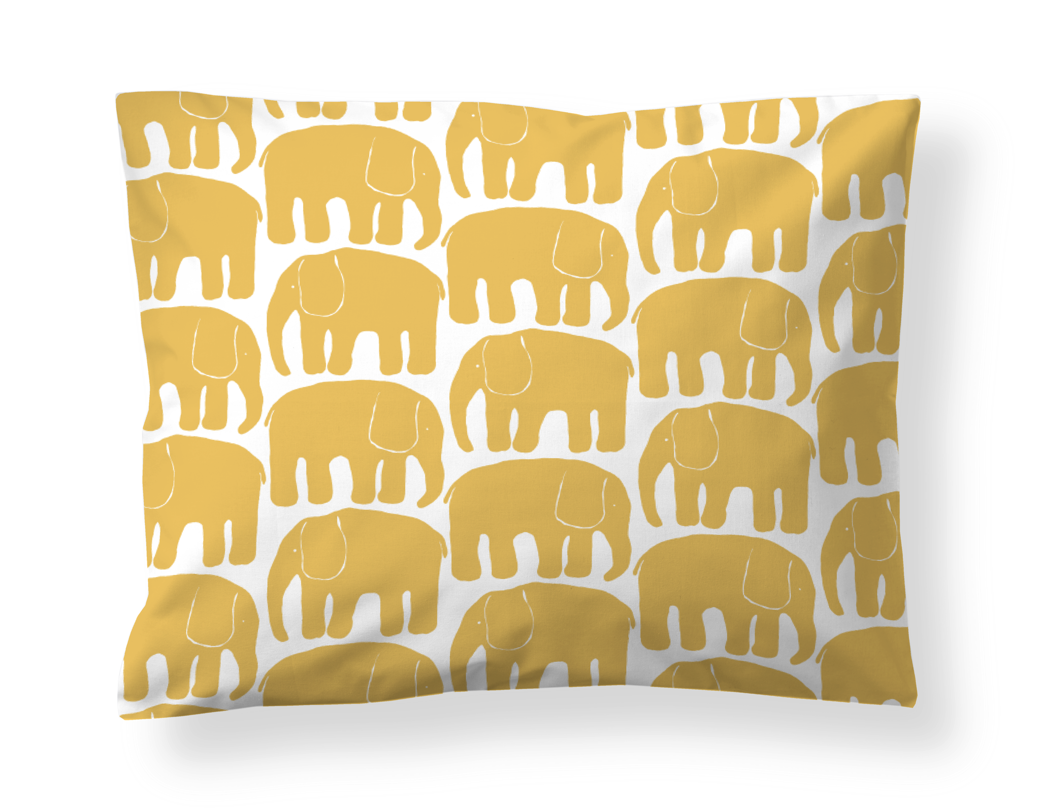 60136-4547-27-10; Finlayson Elefantti Pillow case Dark Yellow / 50x60 cm 