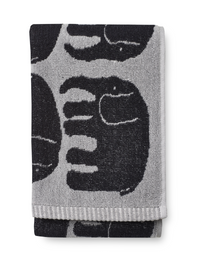 Finlayson COM Elefantti towel GOTS Black / Grey / 50x70 cm