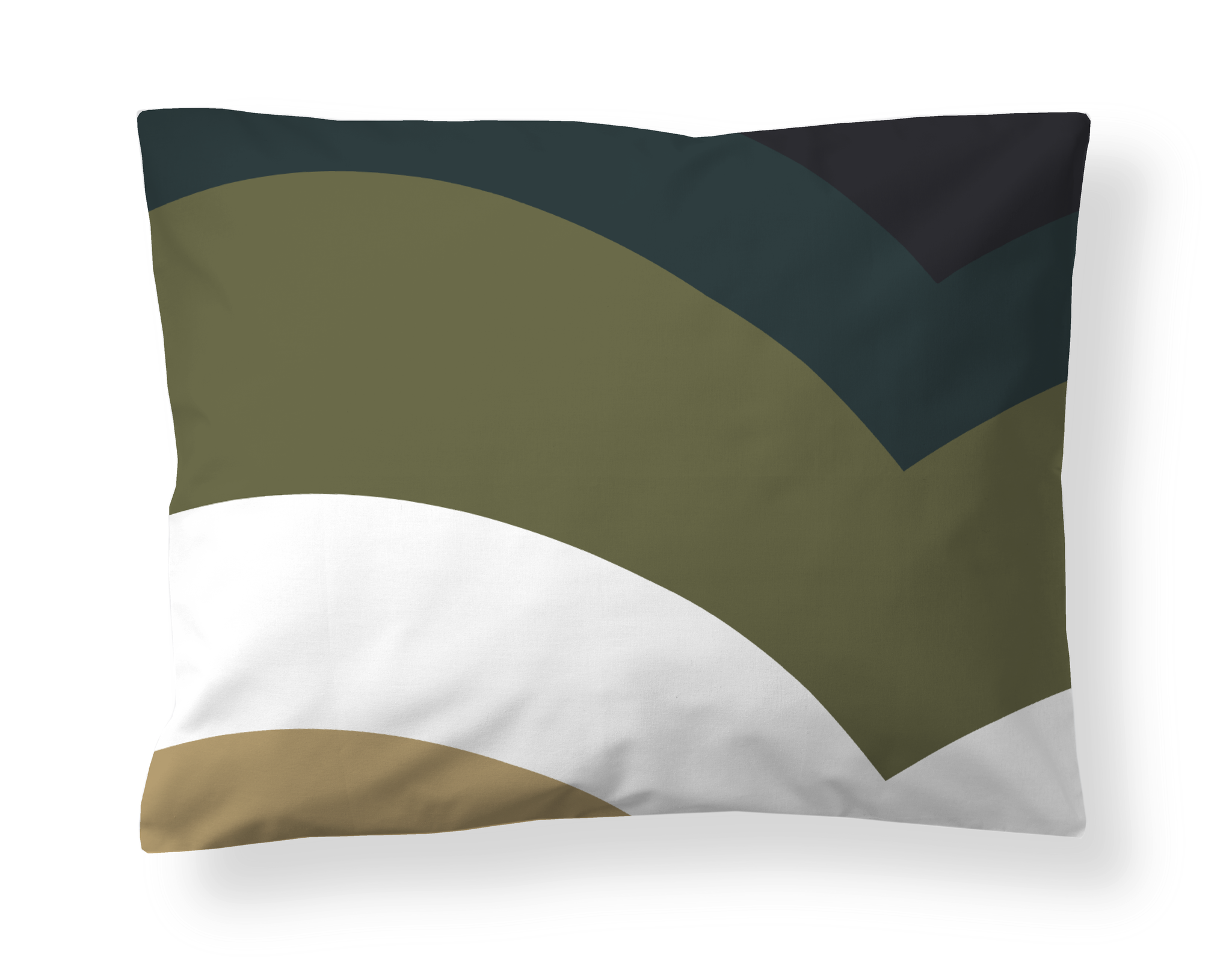 60135-5170-04-10; Finlayson Cumulus Pillowcase Green / Gold / 50x60 cm 