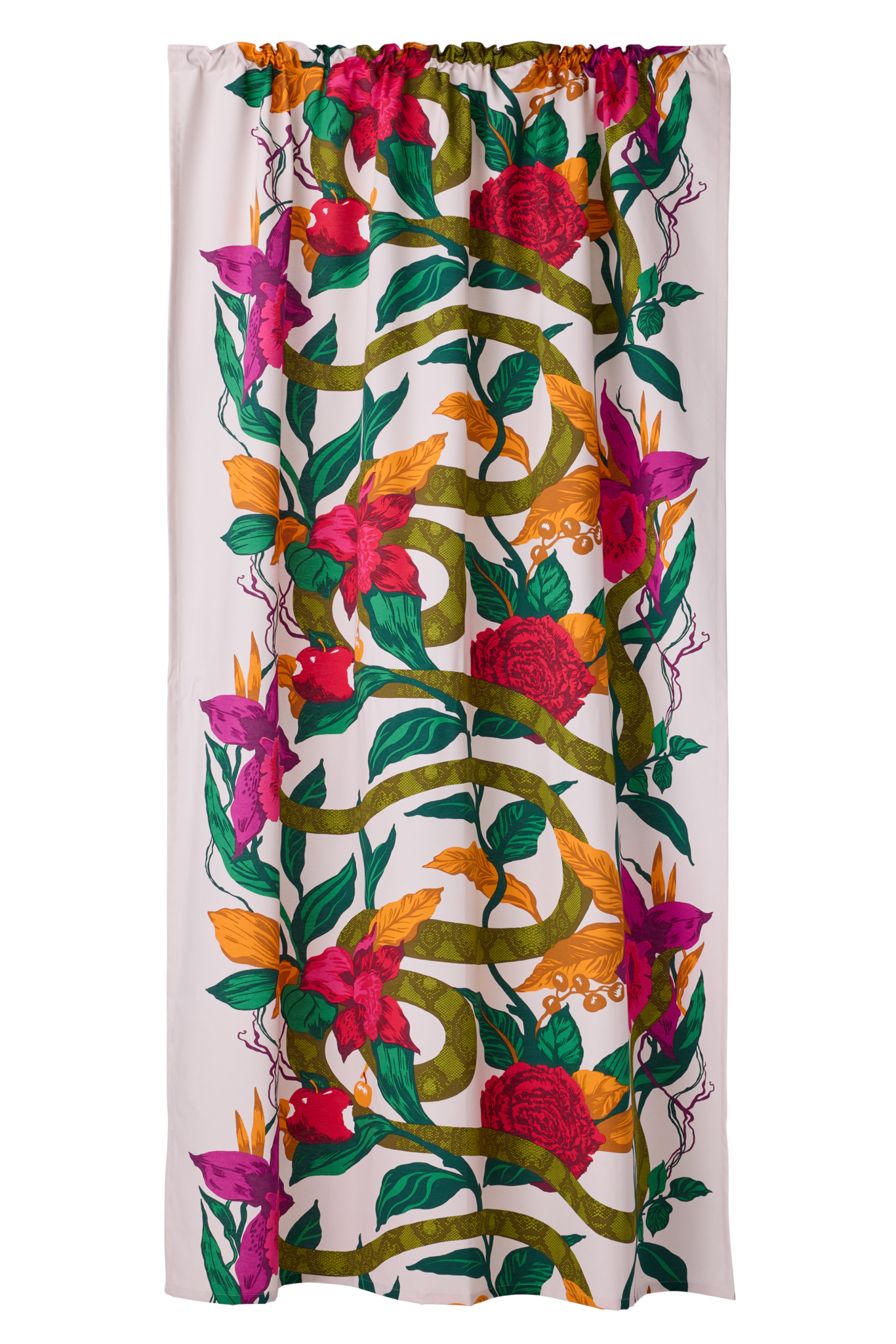 109128-8100; Finlayson Kielletty puutarha Curtain Multi / 140x250 cm 