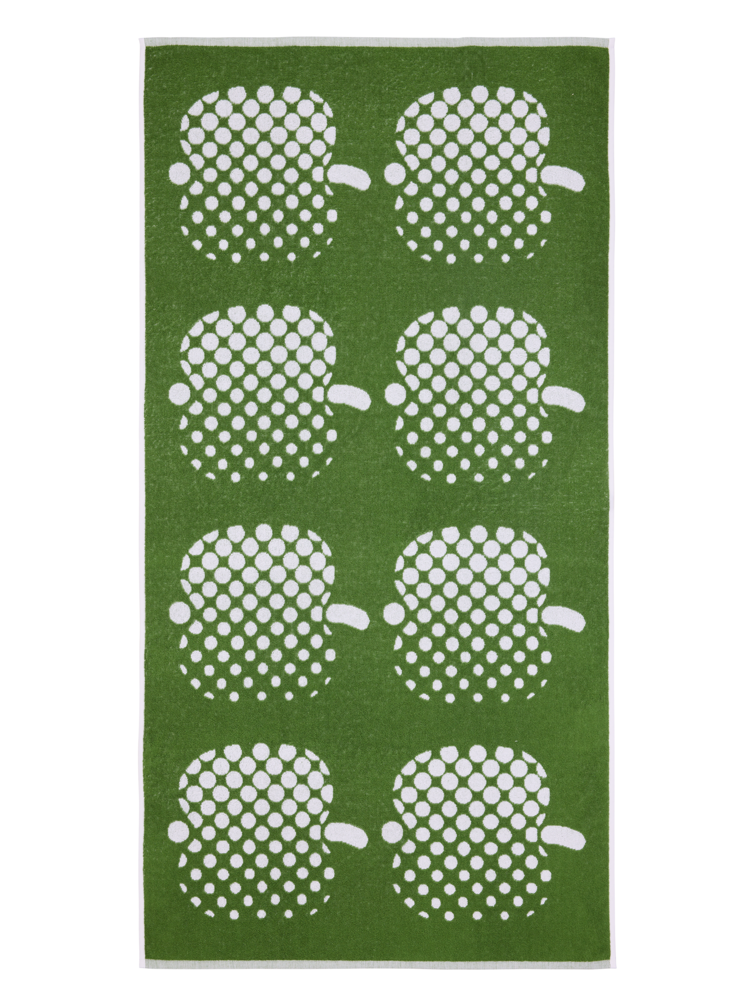 71064-1367-05-06; Finlayson Optinen Omena Bath Towel Green / 70x140 cm 