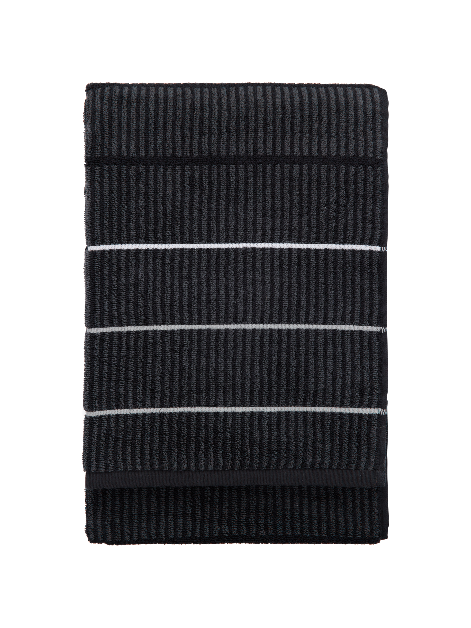 70578-4292-10-06; Finlayson Ruoko Bath towel Black / Grey / 90x180 cm 